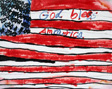 child's drawing of the American flag