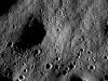 Cratered regions near the moon's Mare Nubium region, as photographed by the Lunar Reconnaissance Orbiter.