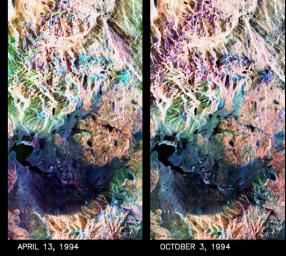 Space Radar Image of Mammoth Mountain, California