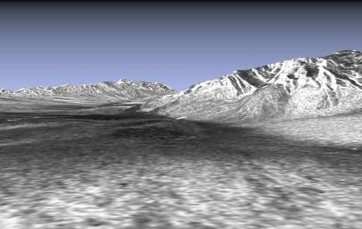 Space Radar Image of Death Valley in 3-D