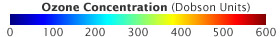 Color bar for The Ozone Layer If CFCs Hadn't Been Banned