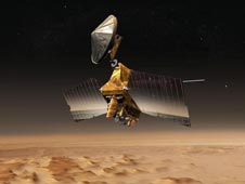 artist's concept of the Mars Reconnaissance Orbiter