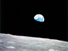 Photograph of Earth as seen from the moon on Apollo 8