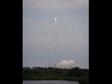 Liftoff of the Atlas V rocket carrying the LRO and LCROSS spacecraft