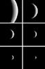 After acquiring hundreds of high-resolution images during close approach to Venus, MESSENGER turned its wide-angle camera back to the planet and acquired a departure sequence.