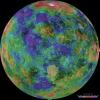 Hemispheric View of Venus Centered at 0 Degrees East Longitude