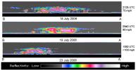 Hurricane Daniel intensified between July 18 and July 23rd. NASA's new 
CloudSat satellite was able to capture and confirm this transformation in 
its side-view images of Hurricane Daniel as seen in this series of images