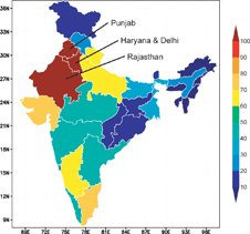 water table data of India