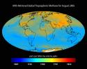 AIRS-Retrieved Global Tropospheric Methane for August 2005