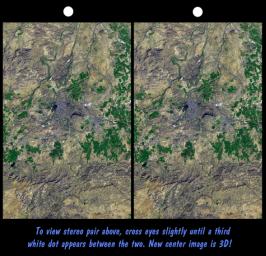 SRTM Stereo Pair: Bhuj, India, Two Weeks After earthquake