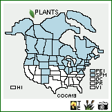 Distribution of Cornus canadensis L.. . Image Available. 