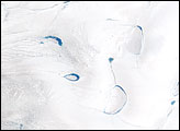 Melt Ponds on Greenland's Ice Cap