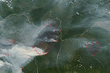 Hundreds of Thousands of Acres Burning in Interior Alaska 