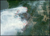 Biscuit Fire, Oregon from NASA’s New Satellite—Aqua