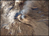 Crater of Bezymianny Volcano