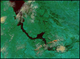 Flooding on the Fitzroy River, Australia