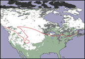 North American Snow Cover, November 2000