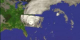 A fly-in to Hurricane Floyd on September 16, 1999, showing the three-dimensional structure of the precipitation as measured by the Precipitation Radar instrument on TRMM.  In this animation, a surface of constant precipitation is colored by the value of the precipitation on the ground under the surface.  The global cloud cover data was measured by GOES.