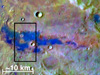 image of southern highlands of mars and chloride salt deposit