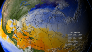 Hurricane Wilma on 24 October 2005