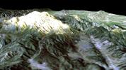 SRTM Perspective View with Landsat Overlay: Mt. Pinos, California