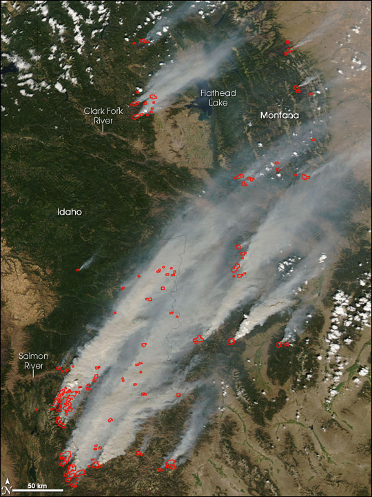 Raging Fires in Idaho and Montana