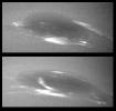 The bright cirrus-like clouds of Neptune change rapidly, often forming and dissipating over periods of several to tens of hours. In this sequence Voyager 2 observed cloud evolution in the region around the Great Dark Spot (GDS).