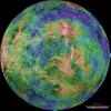 The hemispheric view of Venus, as revealed by more than a decade of radar investigations culminating in the 1990-1994 Magellan mission, is centered at 270 degrees east longitude.