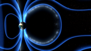 Plasma after the magnetic field line reconnection.