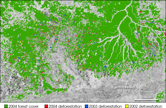 NASA Satellite Measures Deforestation