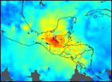 Pollution from Fires in Central America