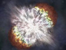 Illustration depicting Chandra observation of supernova SN 2006gy