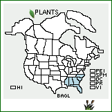 Distribution of Baccharis glomeruliflora Pers.. . 