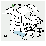 Distribution of Baccharis pteronioides DC.. . 