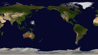  The color overlay represents the brightness temperature observed in one of the HSB channels. The most important color is blue, which indicates intense convection and likely rain cells. Green generally indicates thick clouds, while red indicates thin low clouds. (Microwave, unlike infrared, penetrates clouds and looks into them or even through them.)