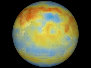 Monthly averages of carbon dioxide for July 2003