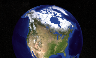 This image contains a view of the United States, Canada, and Greenland.