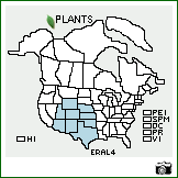 Distribution of Eriogonum alatum Torr.. . Image Available. 