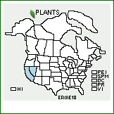 Distribution of Eriogonum mensicola S. Stokes. . 