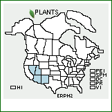 Distribution of Eriogonum pharnaceoides Torr.. . 