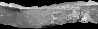 Opportunity View During Exploration in 'Duck Bay,' Sols 1506-1510