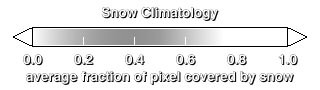 Color bar for the snow cover.