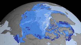 Winter image from data acquired between Feb 20 - Mar 29, 2003 without the date overlay.