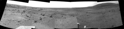 Dust Devil in Spirit's View Ahead on Sol 1854