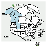 Distribution of Salix barrattiana Hook.. . 