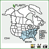 Distribution of Salix caroliniana Michx.. . Image Available. 