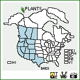 Distribution of Salix exigua Nutt.. . Image Available. 