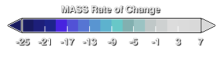 Glacier Mass Rate of Change color table