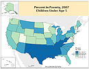 Percent of Children Under Age 5 in Poverty: 2007