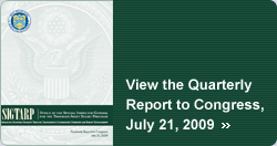 July 21, 2009 Report to Congress cover graphic